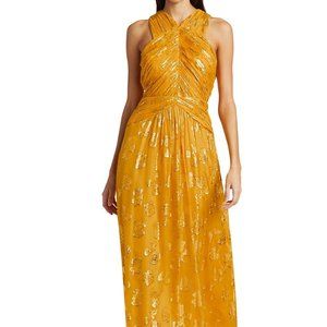 Ramy Brook Adrianna Metallic Halter Dress